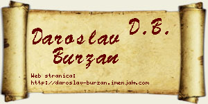 Daroslav Burzan vizit kartica